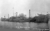 USS Western Sea at Rotterdam on 26 January 1919