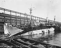 Photo # NH 51274:  USS Lenape at the New York Navy Yard, 20 August 1918