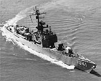 Photo # NH 98433:  USS Bradley underway in 1965