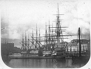 Steam 1st and 2nd rank Ships of the Line at Brest