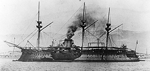 French 1st rank ironclad Courbet
