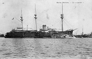 French 1st rank ironclad Courbet