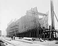 S.S. Bosworth (Design 1008) under construction