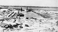 Shipyard under construction