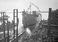 S.S. Morganza (Design 1010), launching