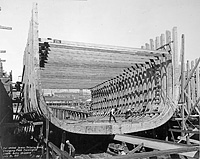 S.S. Harney under construction