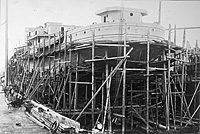 S.S. Agron (Design 1116) under construction