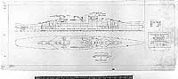 Photo # S-511-29:  Preliminary design plan for a 20,000 ton heavy cruiser, 18 March 1941