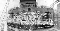 Photo # NH 42254:  Officers & Crew of USS Von Steuben, September 1919
