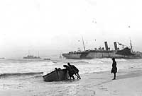 Photo # NH 44759: USS Northern Pacific stranded off Fire Island, N.Y., after going aground on 1 January 1919