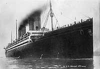 Photo #  NH 45741:  German liner Kronprinzessin Cecilie entering Bar Harbor, Maine, August 1914