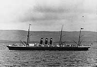 Photo # NH 55241: SS City of Paris at anchor, circa the late 1880s or the early 1890s