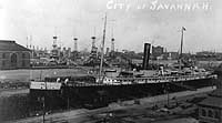 Photo #  NH 100545:  SS City of Savannah in dry dock at the Boston Navy Yard, possibly circa spring 1917