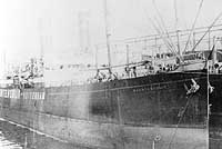 Photo #  NH 101969:  SS Maartensdijk in port, prior to her 1918-19 U.S. Navy service