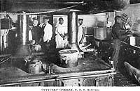 Photo # NH 103999: Officer's galley on USS Matsonia
