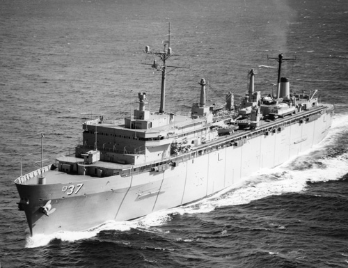 USS Samuel Gompers (AD 37) on 24 November 1968.
