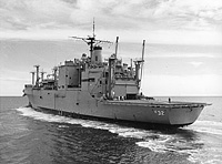 USS Flint (AE 32) in March 1976