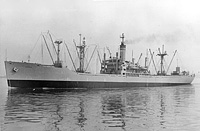 USNS Perseus (T-AF 64) on 21 December 1963