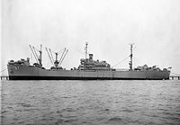 USS Regulus (AF 56) on 8 December 1955