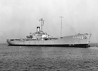 USS Compass Island (EAG 153) in December 1959
