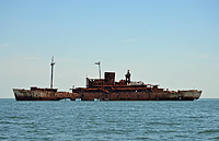 USNS American Mariner (T-AGM 12) as a target circa 2012