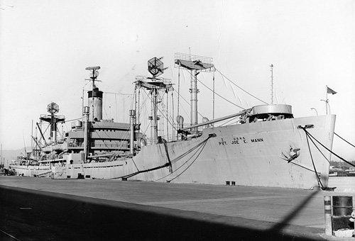 USNS Pvt Joe E Mann (AGM 4) in 1960 before her new name Richfield became effective on 27 November 1960.