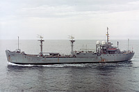 USNS Rose Knot (T-AGM 14) on 28 July 1965