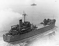 USS Graham County (AGP 1176) on 16 August 1973