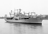 USS Charleston (LKA 113) in April 1984
