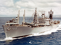 USS Tulare (AKA 112) in 1966