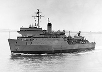 USNS Point Barrow (T-AKD 1) on 18 September 1959