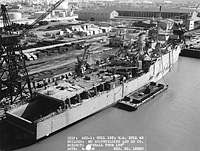 USNS Point Barrow (T-AKD 1) on 2 April 1958
