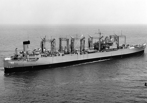 USS Canisteo (AO 99) after jumboization.