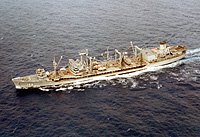 USS Mississinewa (AO 144) in April 1964