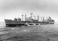 USS Neosho (AO 143) on 5 September 1962