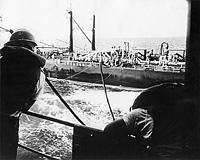 Probably MV Falcon Princess refueling USS Blue Ridge in 1973