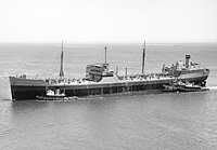 USNS Mission San Gabriel (T-AO 124) during the 1950s