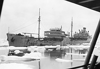 USNS Parkersburg (T-AO 163) in 1956-57