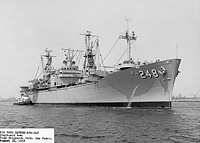 USS Paul Revere (APA 248) on 30 August 1958