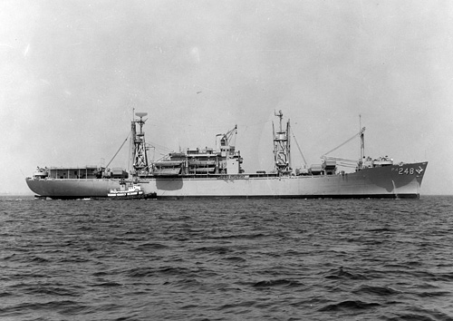 USS Paul Revere (APA 248) on 30 August 1958.