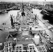 USS Hunley (AS 31) on 10 January 1974