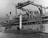 USS Proteus (AS 19) on 11 March 1961