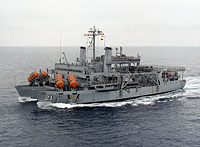 USS Pigeon (ASR 21) on 28 July 1976