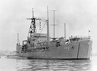 USS Tallahatchie County (AVB 2) circa early 1968