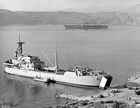 USS Tallahatchie County (AVB 2) in the mid-1960s