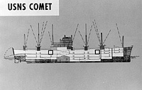 Diagram of USNS Comet (T-AK 269)