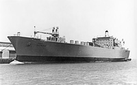 USNS Illinois (T-AKR 10) in early 1980